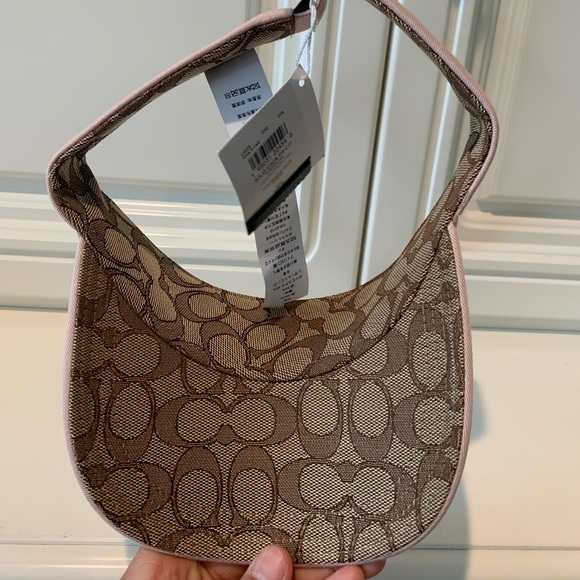 NWT Coach visor pink and signature tan - Picture 6 of 6